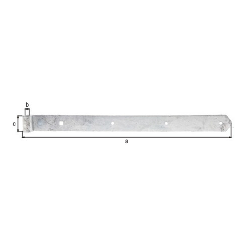 Ruban d'atelier 500xD.13x40mm acier brut feuerZN