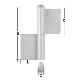 Ruban de construction type K04 2 pièces pour le soudage de têtes rondes en acier inoxydable 80/30/9/40mm