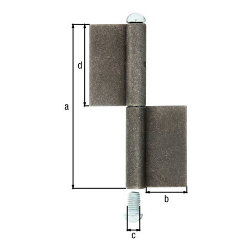 Ruban de construction type K04 2 pièces pour le soudage STA tête ronde non finie 120/30/9/60mm