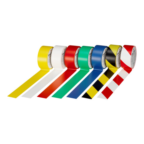 Ruban de marquage de sol Easy Tape PVC rouge L. 33 m l. 75 mm Rouleau ROCOL