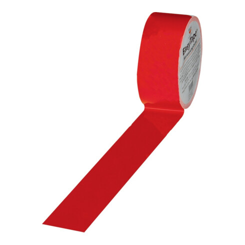 Ruban de marquage de sol Easy Tape PVC rouge L. 33 m l. 75 mm Rouleau ROCOL