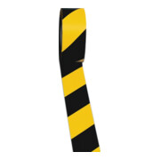 Ruban de marquage de sol ROCOL Easy Tape PVC noir/jaune longueur 33 m, rouleau longueur 50 mm
