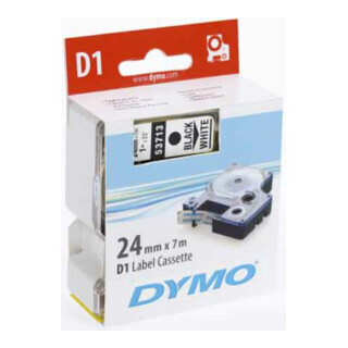 Ruban de marquage l. de bande 24 mm L. de ruban 7 m standard noir sur blanc DYMO