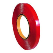 Ruban de montage double face 25 mm x 10 m, épaisseur 1 mm transparent