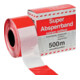 Ruban de signalisation L. 100 m l. 80 mm hachuré rouge/blanc 100m/carton-3