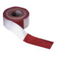 Ruban de signalisation L.500 m I.80 mm rouge/blanc à damier 500 m/carton-1