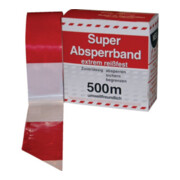 Ruban de signalisation L.500 m I.80 mm rouge/blanc à damier 500 m/carton-3