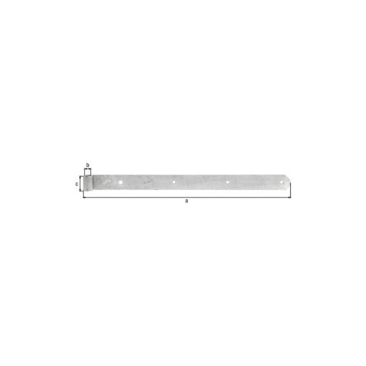 Ruban de tiroir B.45mm L.600x45mm S.5mm D.16mm STA TZN rd GAH