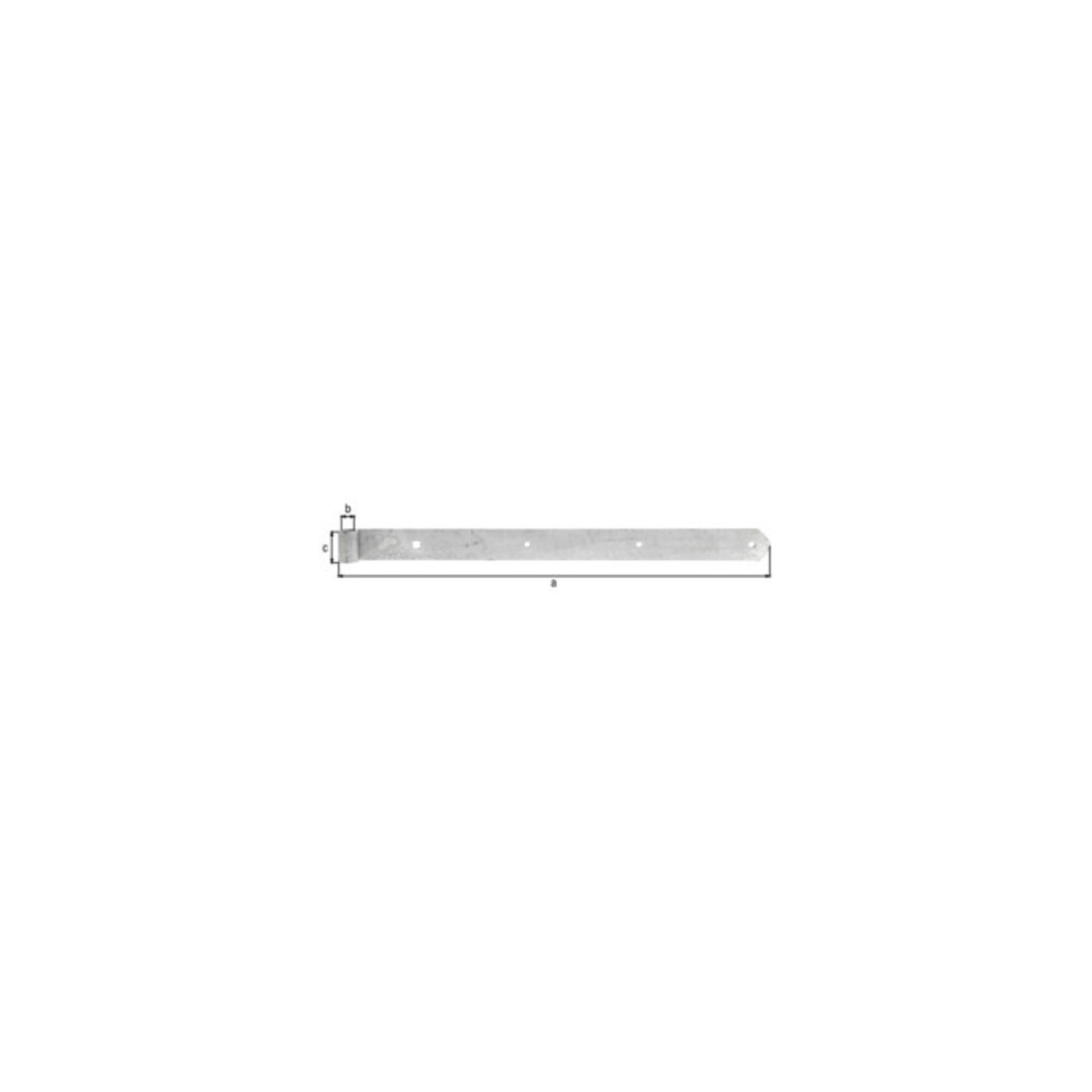 Ruban de tiroir B.45mm L.600x45mm S.5mm D.16mm STA TZN rd GAH
