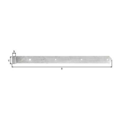 Ruban de tiroir B.45mm L.600x45mm S.5mm D.16mm STA TZN rd GAH
