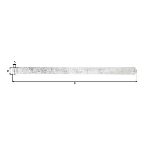 Ruban de tiroir L.45mm L.800x45mm S.5mm D.16mm STA TZN rd GAH