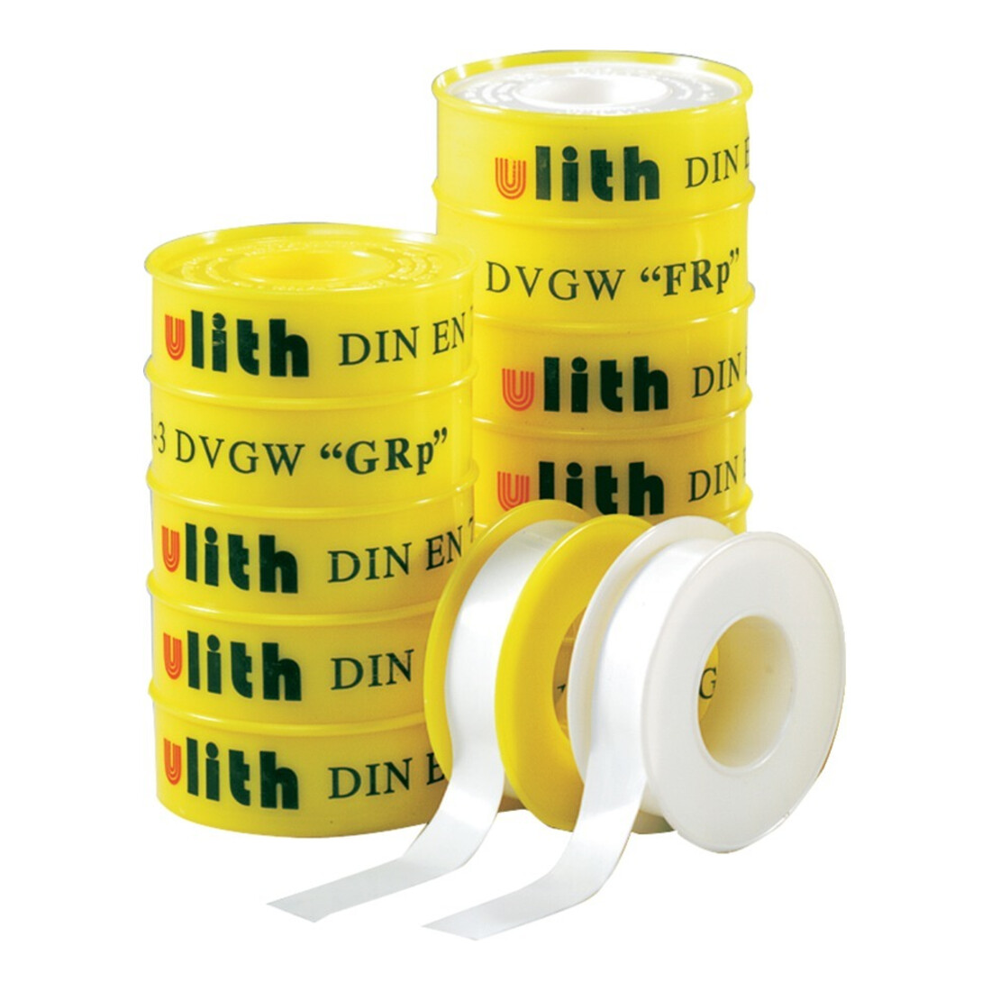 Ruban d'étanchéité fileté PTFE GRP jaune 12 mm x 12 m