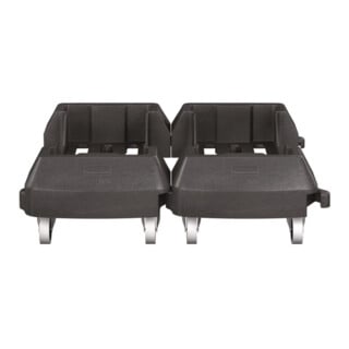 RUBBERMAID Chariot avec 4 roulettes collecteur de recyclage 60 l noir