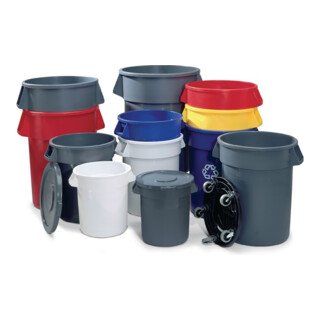 RUBBERMAID Couvercle empilable gris foncé Ø 400 mm pour bac polyvalent 38 l