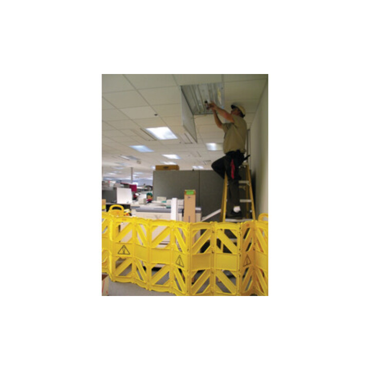 RUBBERMAID Grille de séparation PE jaune 600 × I 1000 mm mobile, 16 pièces