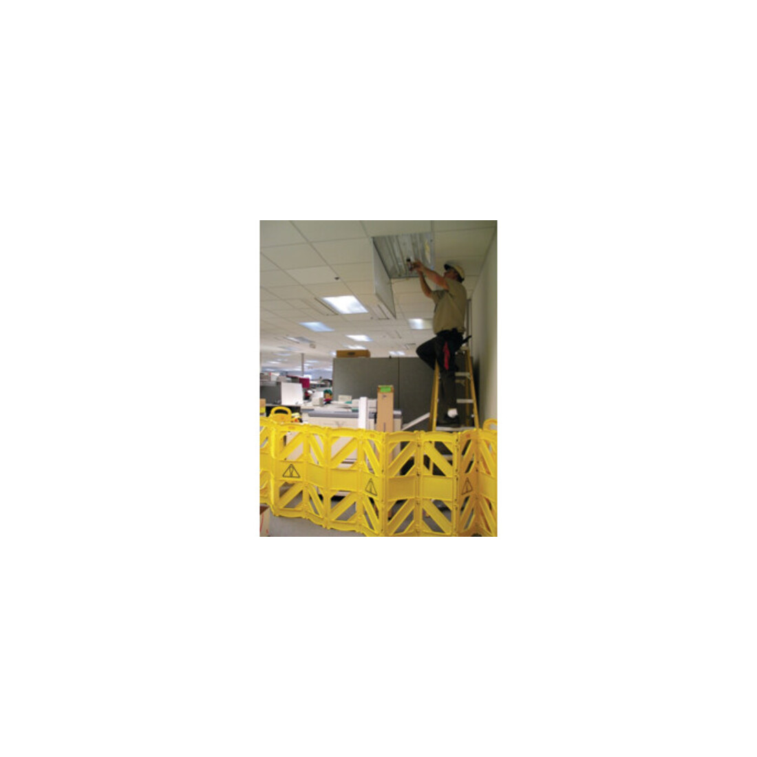 RUBBERMAID Grille de séparation PE jaune 600 × I 1000 mm mobile, 16 pièces