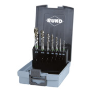 Ruko 7-teiliger Maschinengewindebohrer-Satz HSS Co 5 Form C 35°