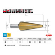 Ruko Blechschälbohrer-Modul HSS + HSS-TiN, mit Kreuzanschliff in Quadro Pack-2