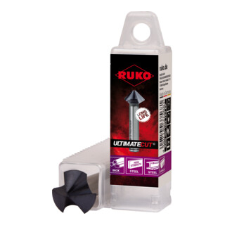 RUKO Conische en ontbramingsverzinkboor ULTIMATECUT DIN 335 Vorm C 90° HSS-Co 5 RUnaTEC HSS-Co5