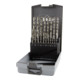 RUKO spiraalboorset DIN 338 type N HSS G in kunststof koffer (ABS) linksdraaiend 19-delig-1