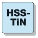Forets-fraiseurs HSS TiN 90 mm