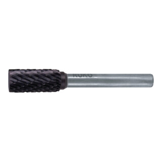 RUKO Frässtift Form A ZYA D 10mm Kopflänge 20mm Schaftdurchmesser 6mm HM TiCN Verz.KVZ 4
