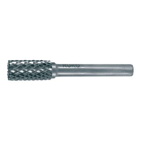 RUKO Frässtift Form A ZYA D.16mm Kopf-L.25mm Schaft-D.6mm HM Verz.KVZ 4 m.Stirn