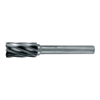 RUKO Frässtift Form A ZYA D.6mm Kopf-L.18mm Schaft-D.6mm HM Verz.Alu