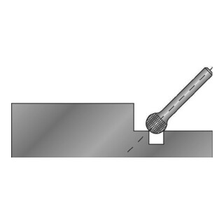 Ruko Frässtift Form D KUD HM HM Hartmetall