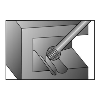 Ruko Frässtift Form D KUD HM HM Hartmetall