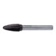 RUKO Frässtift Form F RBF D 12mm Kopflänge 25mm Schaftdurchmesser 6mm HM TiCN Verz.KVZ 4