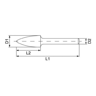 RUKO Frässtift Form G SPG Hartmetall