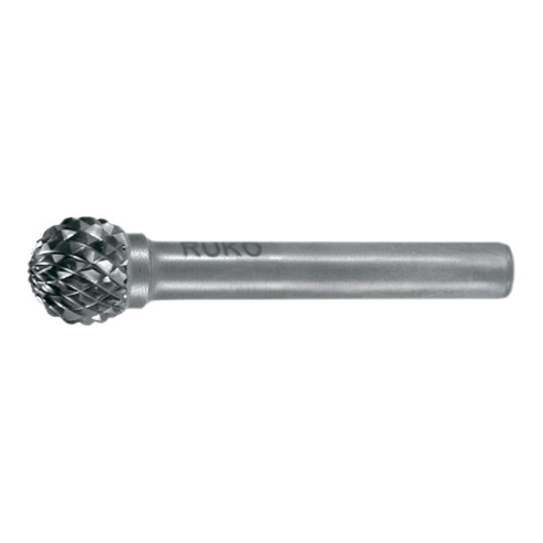 Ruko Fraises limes carbure, denture croisée Forme D sphérique Ø 12,0 mm