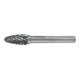 Ruko Fraises limes carbure, denture croisée Forme F ogive bout rond Ø 12,0 mm-3