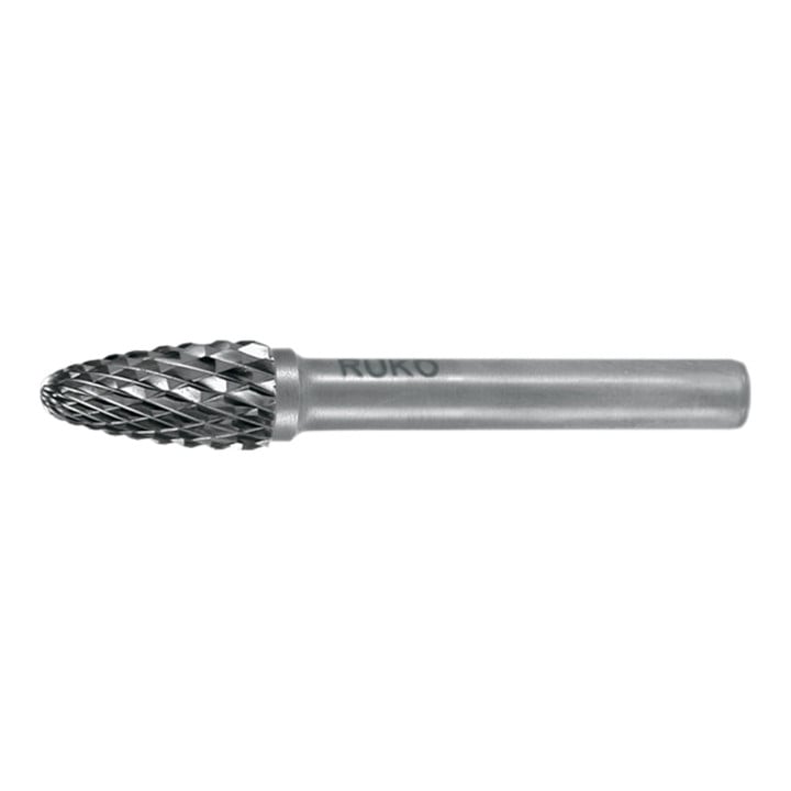 Ruko Fraises limes carbure, denture croisée Forme F ogive bout rond Ø 6,0 mm