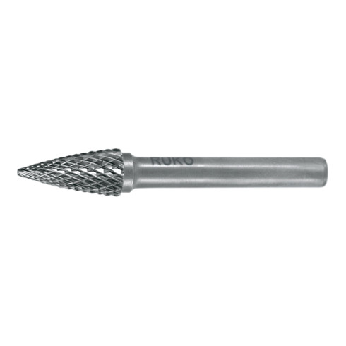 Ruko Fraises limes carbure, denture croisée Forme G ogive bout pointu Ø 16,0 mm