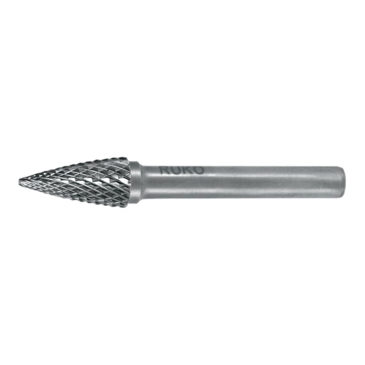 Ruko Fraises limes carbure, denture croisée Forme G ogive bout pointu Ø 6,0 mm