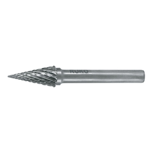 Ruko Fraises limes carbure, denture croisée forme M conique, bout pointu Ø 10,0 mm
