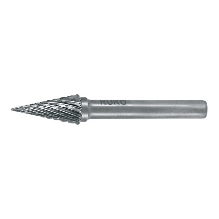 Ruko Fraises limes carbure, denture croisée forme M conique, bout pointu Ø 6,0 mm