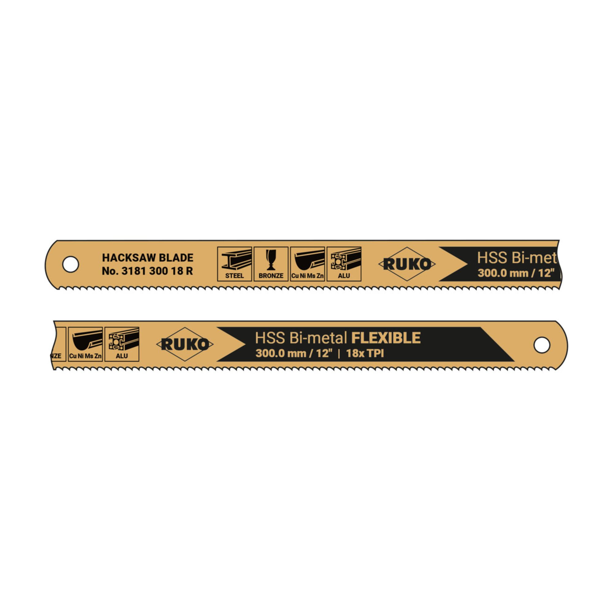 RUKO Handsägeblatt HSS bi-flexible 8 Zähne/cm