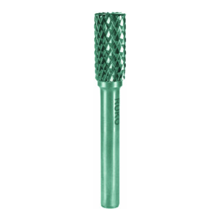 RUKO hardmetalen stiftfrees B cilinder (ZYAS) met vlakke spie