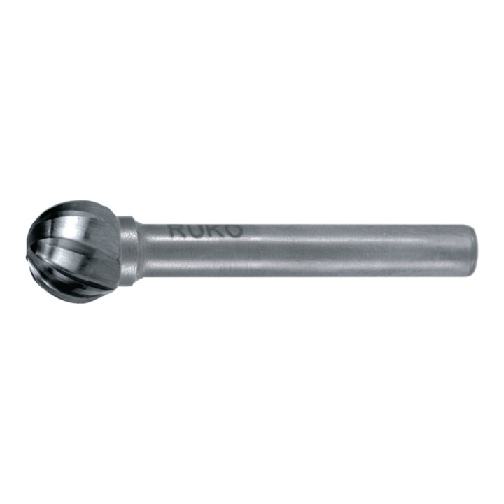RUKO Hartmetall Frässtift Alu Form D Kugel (KUD)