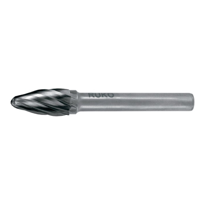 RUKO Hartmetall Frässtift Alu Form F Rundbogen (RBF)