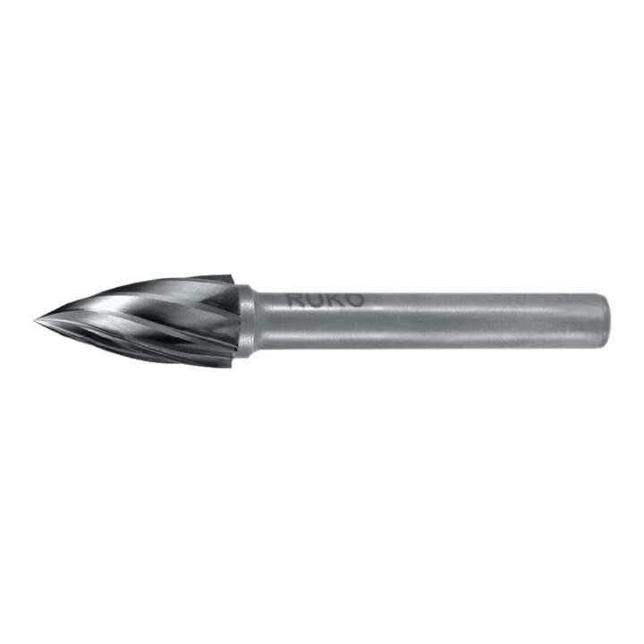 Ruko Hartmetall Frässtift Alu Form G Spitzbogen (SPG)