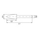 RUKO Hartmetall Frässtift Alu Form G Spitzbogen (SPG) Durchmesser 6,0 mm