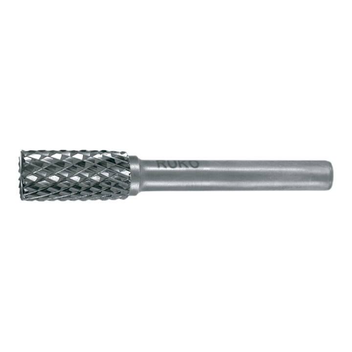 RUKO Hartmetall Frässtift Form A Zylinder (ZYA) mit Stirnverzahnung Durchmesser 12 mm