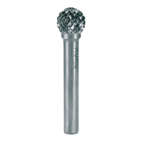 RUKO Hartmetall Frässtift Form D Kugel (KUD) Durchmesser 8,0 mm L1 min 47 mm