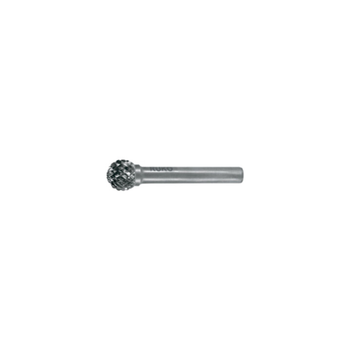 RUKO Hartmetall Frässtift Form D Kugel (KUD) Durchmesser 8,0 mm L1 min 56 mm