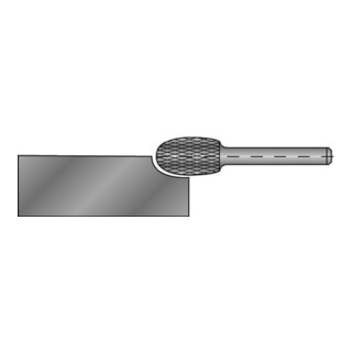 Ruko Hartmetall Frässtift Form E Tropfen (TRE)