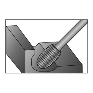 Ruko Hartmetall Frässtift Form E Tropfen (TRE)